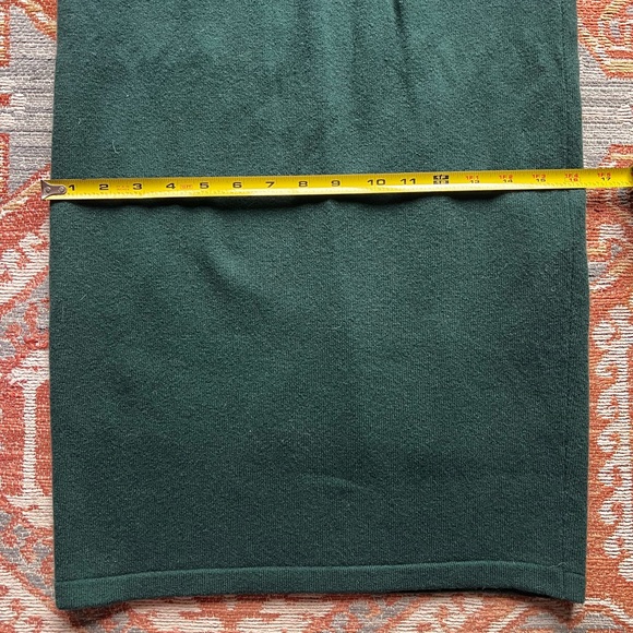 Vintage 90s United Colors Of Benetton Forest Green Pencil Skirt - Picture 5 of 6